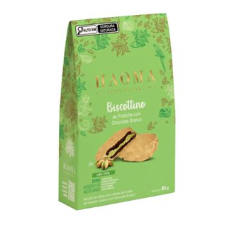 Biscottino Haoma De Pistache Com Chocolate Branco 84g em Oferta na Shopee