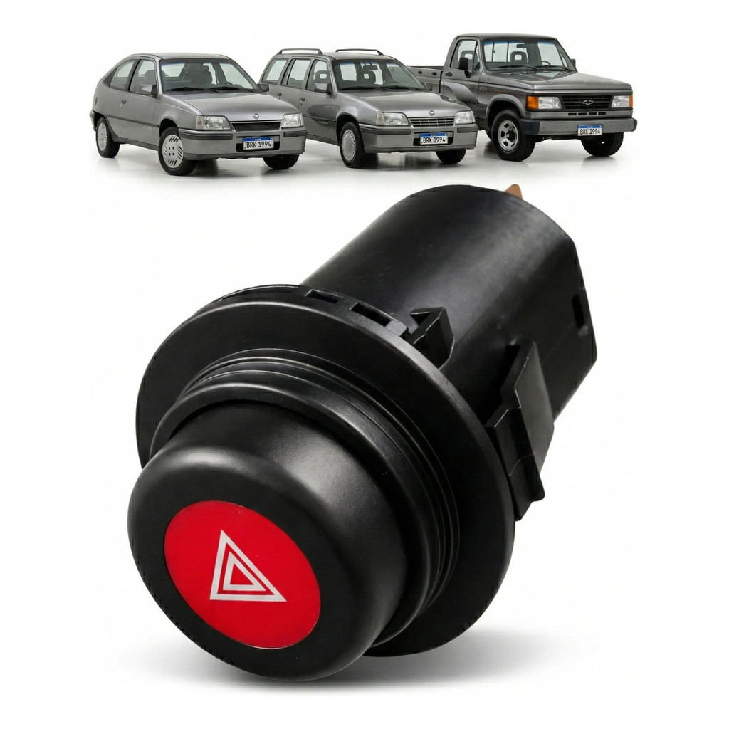 Botão Da Luz Do Pisca Alerta Chevrolet D20 Kadett Ipanema 1993 1994 1995 1996