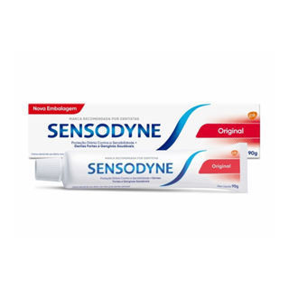 Creme Dental Sensodyne Original para Dentes Sensíveis 90g em Oferta na Shopee