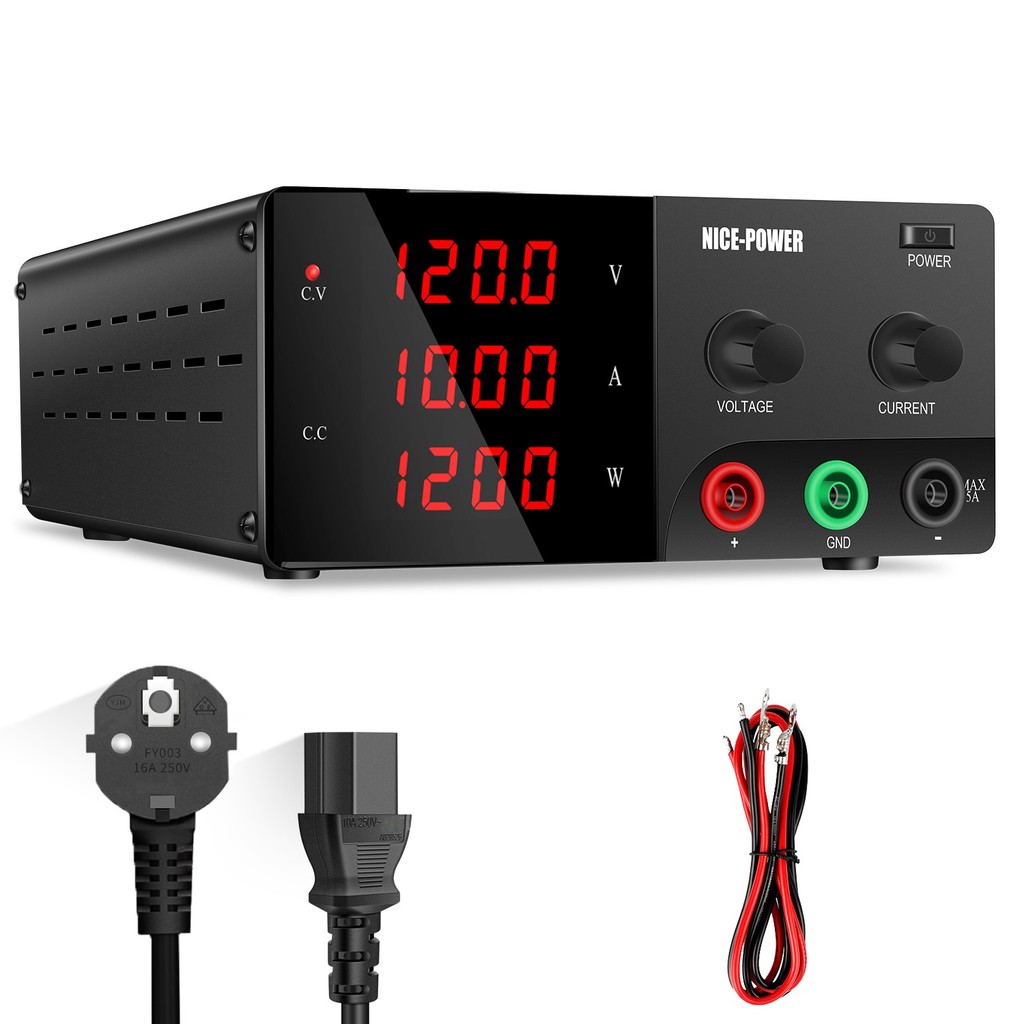 Alta Qualidade KUAIQU R-SPS12010 120V 10A 1200W Fonte De Alimentação De Bancada De Comutação De Laboratório Teste De Lin