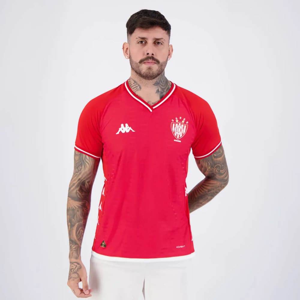 Camisa Noroeste I Kappa 2025 Vermelha em Oferta na Shopee