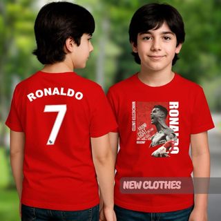 Camiseta CR7 Infantil Cristiano Ronaldo Futebol GOAT Robozão Champions Ídolo