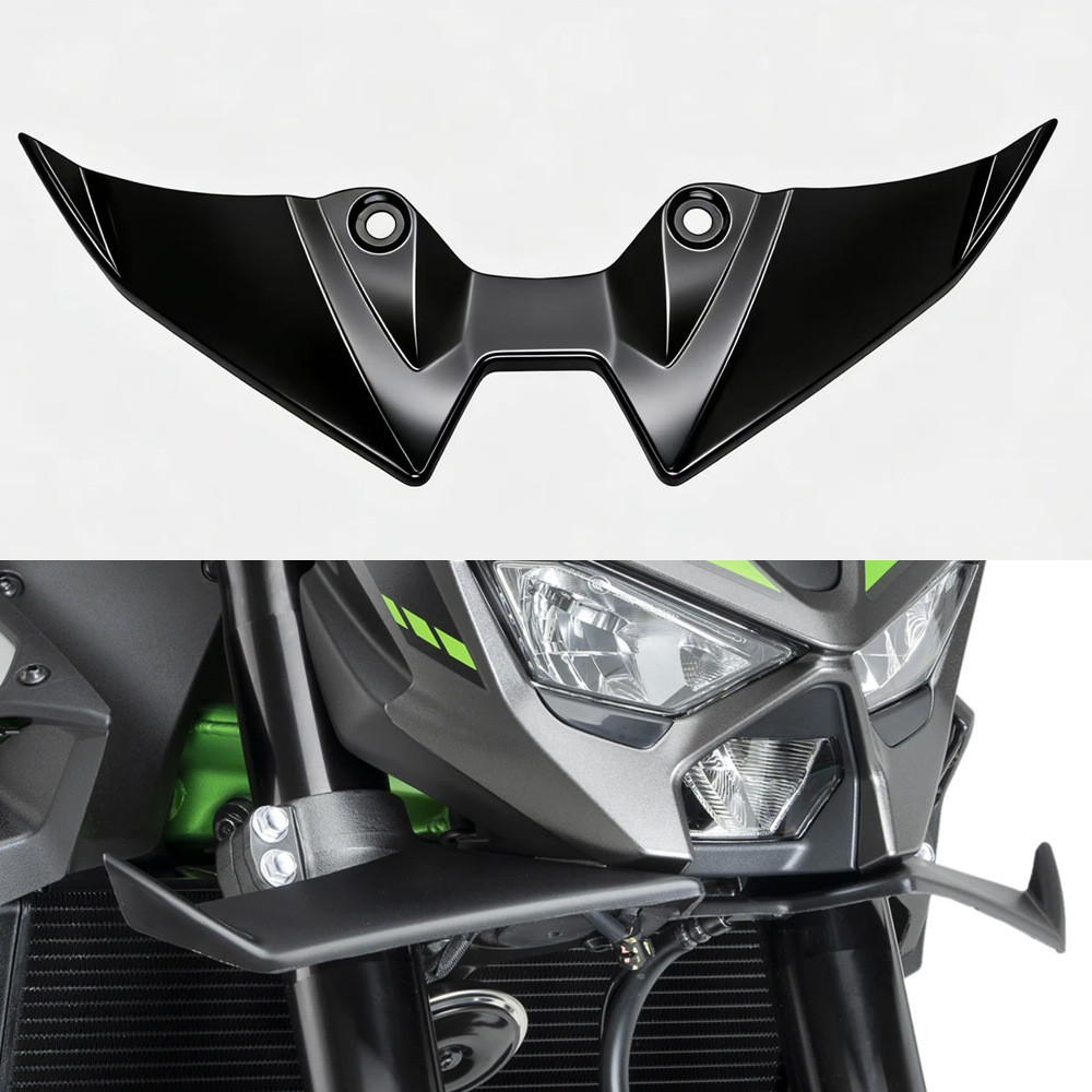 ​ Para Kawasaki Z900 Z900SE 2025 + Spoiler Dianteiro Asa De Vento Capa Aerodinâmica Carenagem Winglets Z 900 SE Downforc
