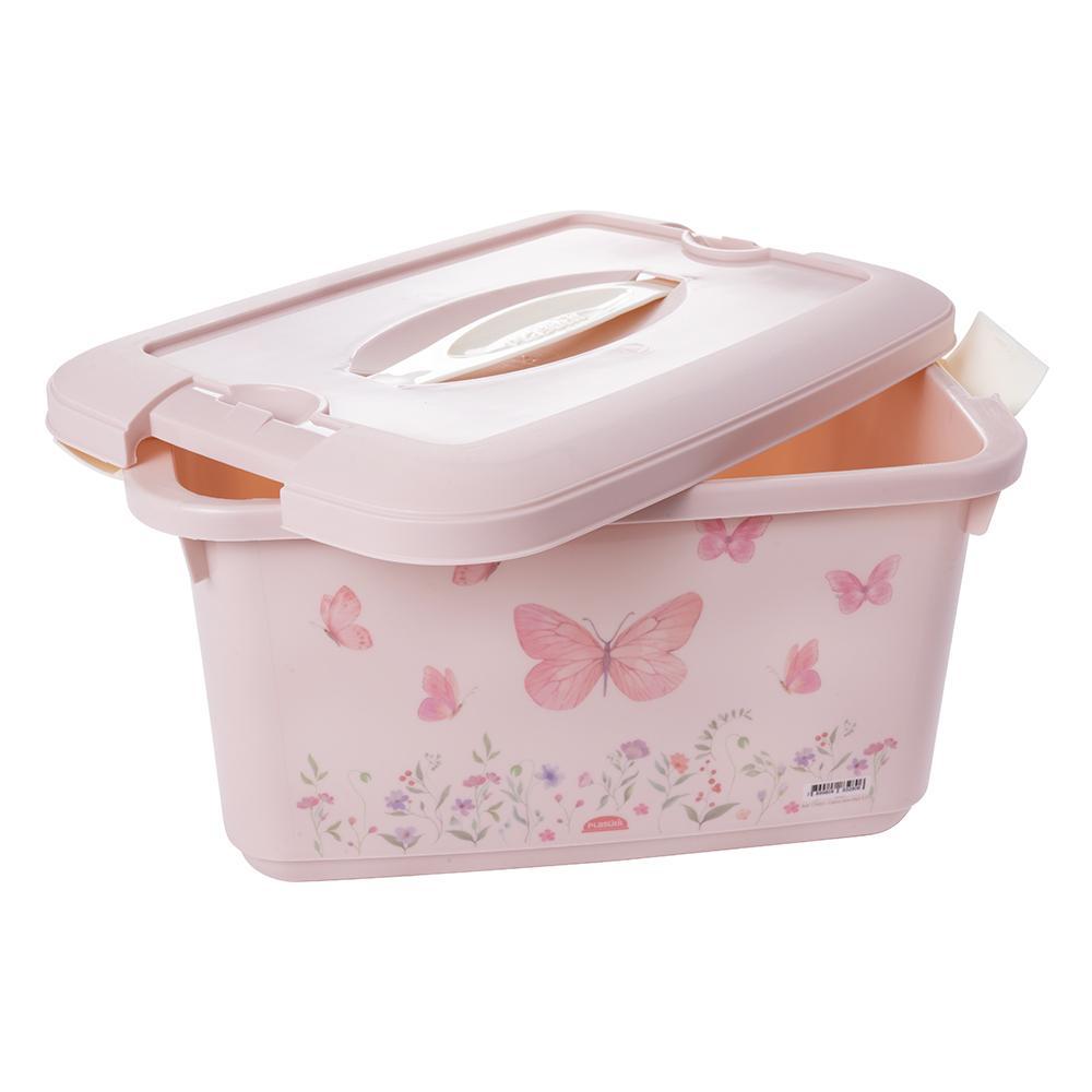 Caixa Multiuso Jardim Encantado Enxoval 5,2 L Plasútil em Oferta na Shopee