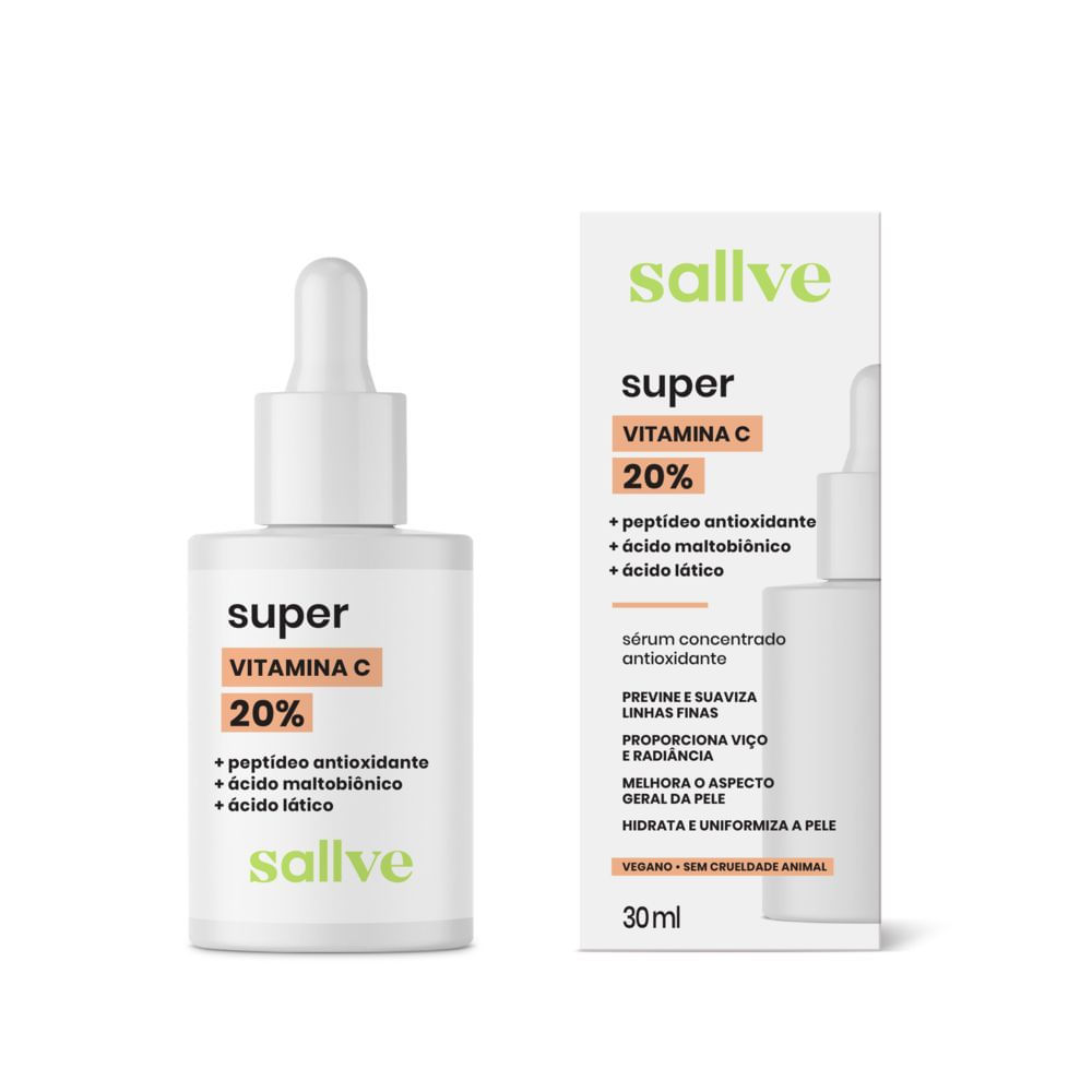 Super Vitamina C Sallve 20% 30Ml em Oferta na Shopee