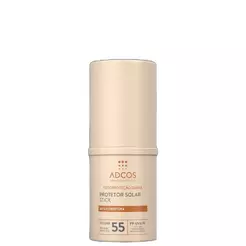 Adcos Fotoproteção Diária Tonalizante Stick FPS55 Peach - Protetor Solar Facial com Cor 17g
