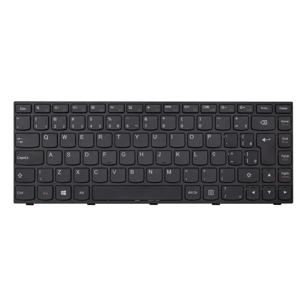 Teclado para Notebook Lenovo G Series G40-70-80GA000BBR Com Moldura