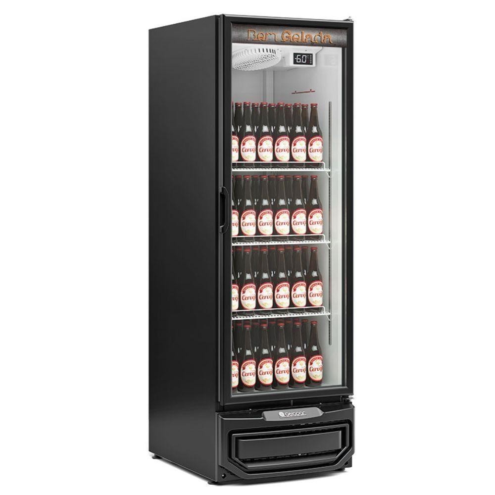 Cervejeira Vertical Com Porta De Vidro Gcb57v Gelopar Expositor 578 Litros Preto 110vpromoçao rela