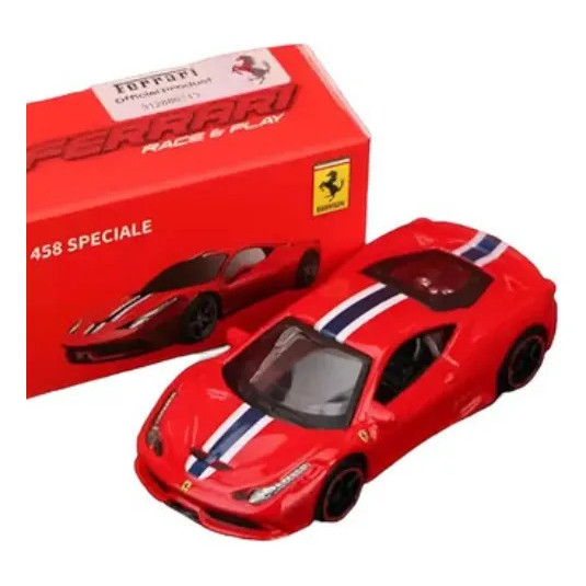 Bburago Ferrari 458 Speciale Escala 1/64 Miniatura Vermelha