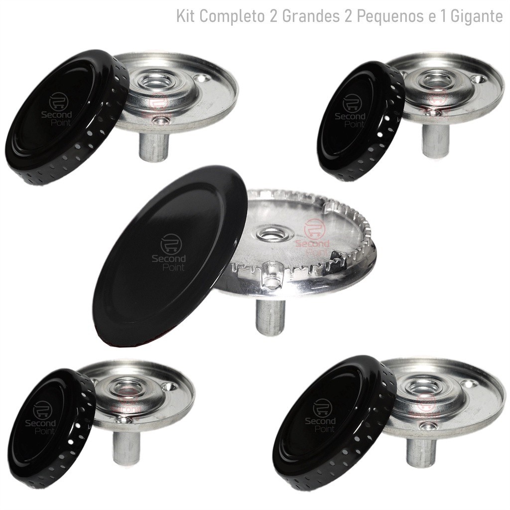 Espalhadores 5 Bocas Queimadores Atlas Mônaco Grécia 5 bocas 2 pequenos 2 grandes 1 gigante