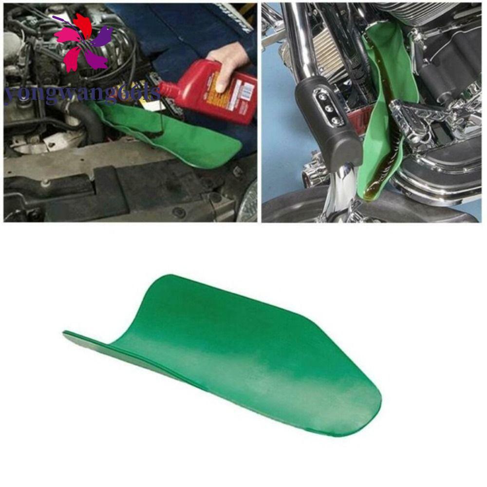 Funil Dobrável Para Carro YONGWANG , Placa De Alumínio , Drenagem De Óleo Flexível Guia De Transmissão
