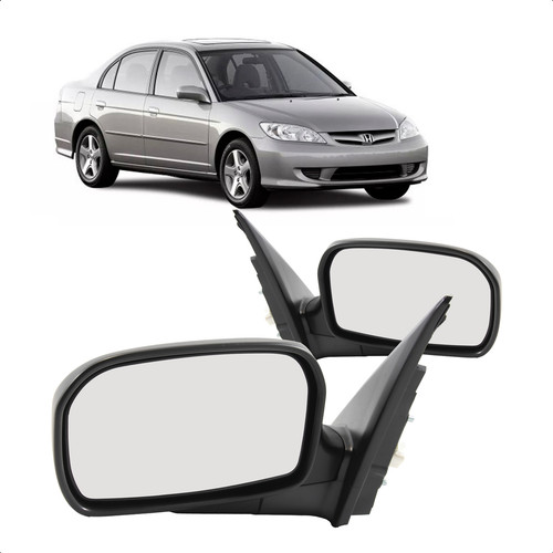 Retrovisor Civic 2001 2002 2003 04 A 2006 Espelho Elétrico