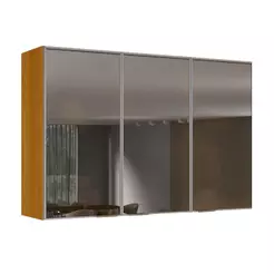 Armário Aéreo De Cozinha 100% MDF 3 Portas Reflecta 1,20m Lais