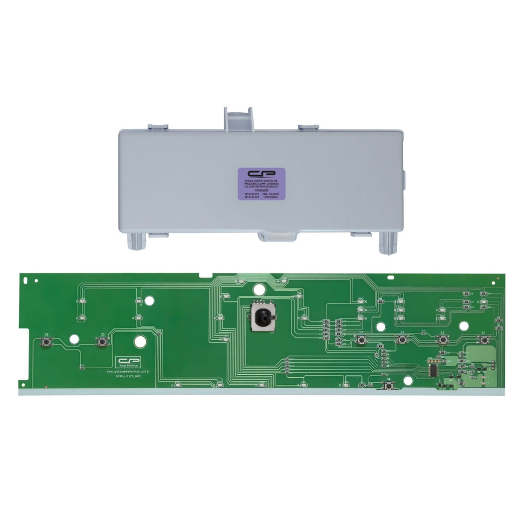 Kit Placas Interface + Potência Para Lavadora de Roupas Brastemp 15 kg modelo BWS15A Versão 2 Engenharia 40, 50 e 60
