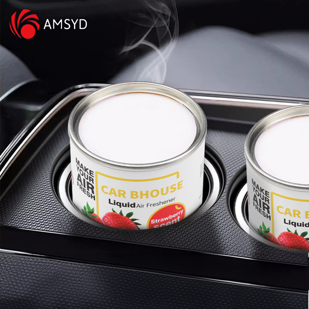 Carro sólido ambientador Perfume creme acessórios interiores do carro aromaterapia copo-em forma de alumínio pode remove