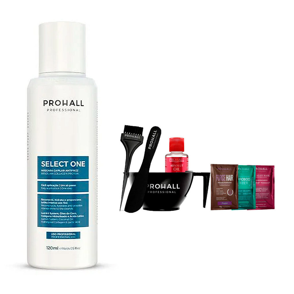 Select One Prohall 120ml +Cumbuca/Espátula/Pincel/Sachê/Óleo7ml