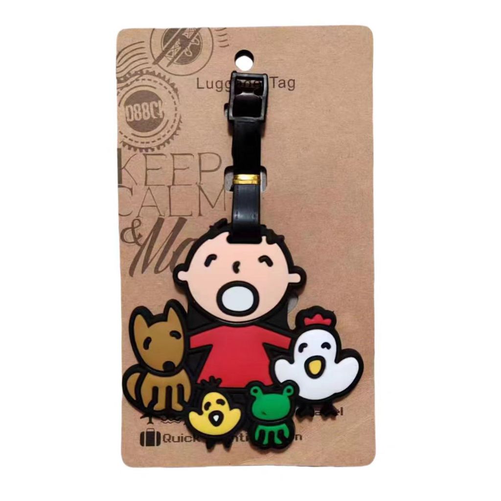Etiqueta de bagagem fofa indispensável para viagem Fujiya Etiqueta de remessa de embarque Leite Menina Etiqueta de bagag