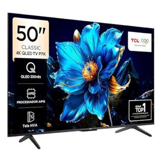 Smart TV TCL 50" 4K QLED UHD Google TV AiPQ Google Assistent em Oferta na Shopee