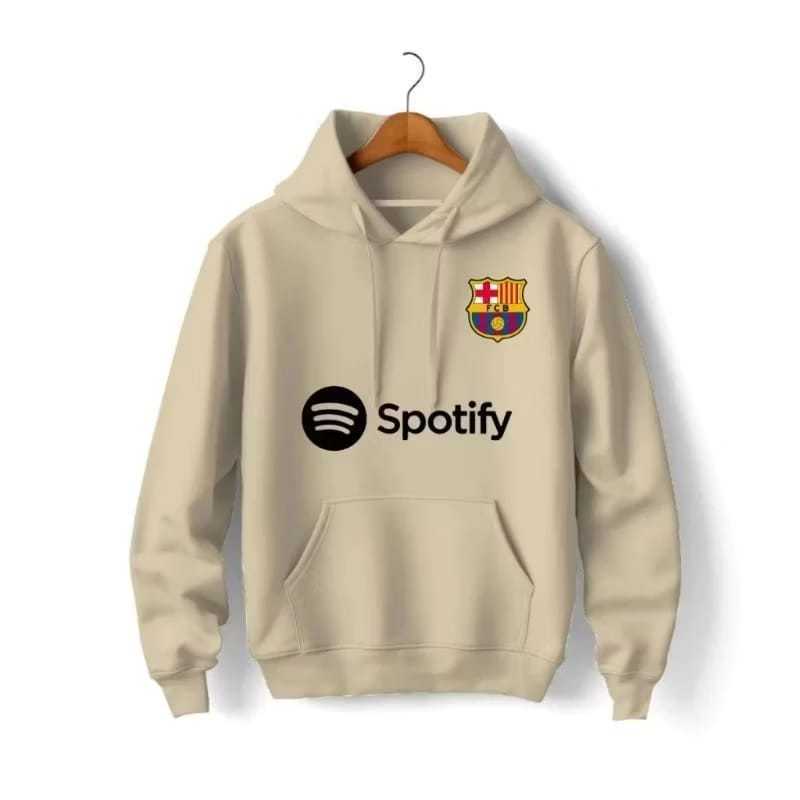 Moletom Blusa de Frio Barcelona Canguru Time Europeus Barcelona Casaco Unissex