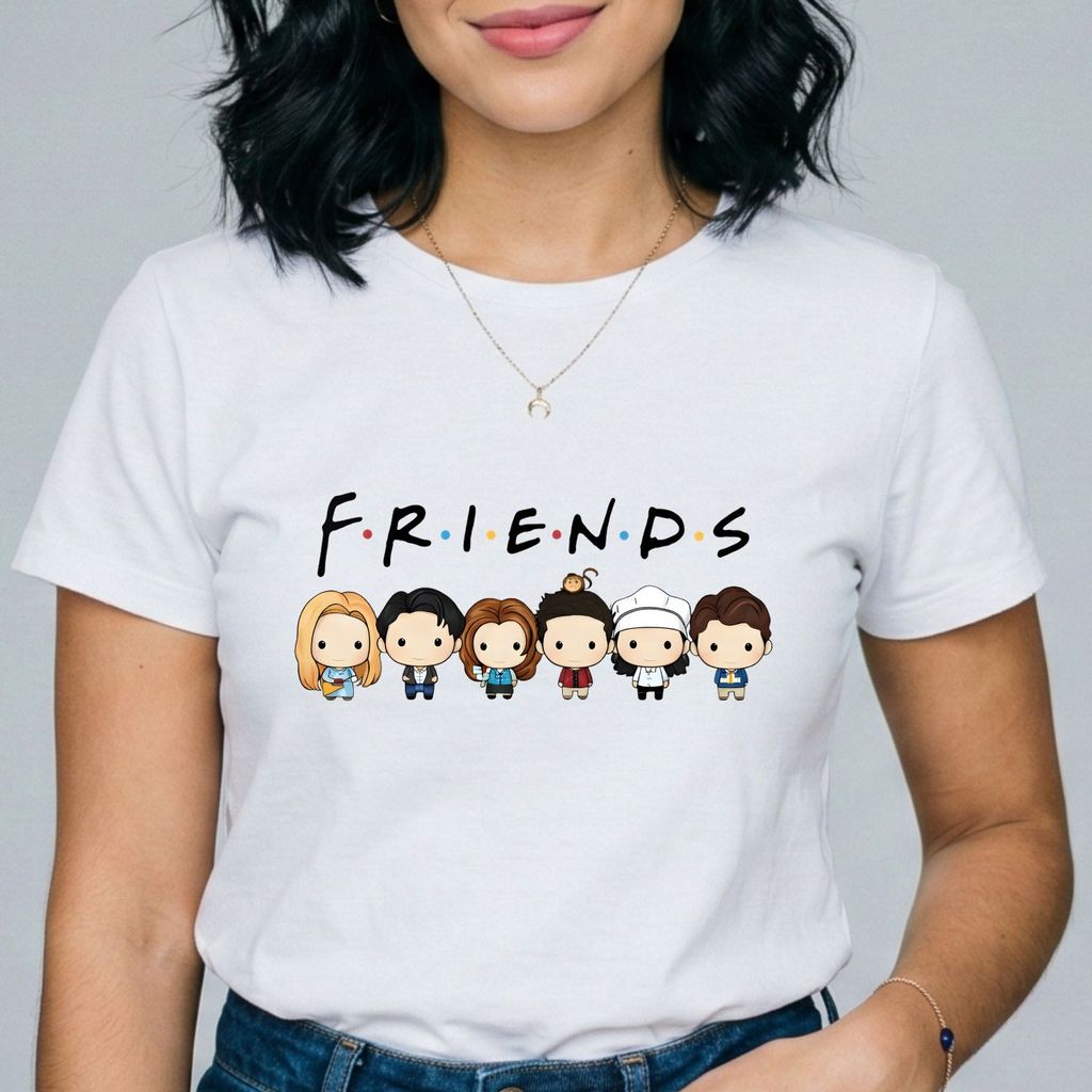 Camiseta Friends Feminina Unissex Estampada Blusa Série Roupa Casual Tumblr Moda Geek