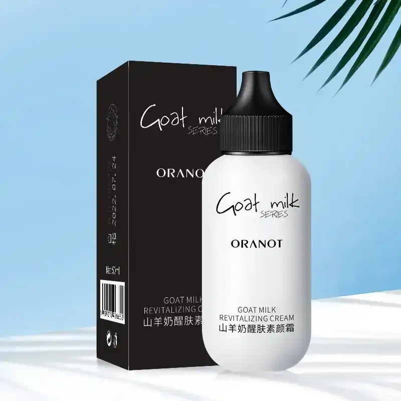 Compre um e ganhe um grátis leite de cabra genuíno rejuvenescedor creme facial corretivo base líquida cc creme feminino