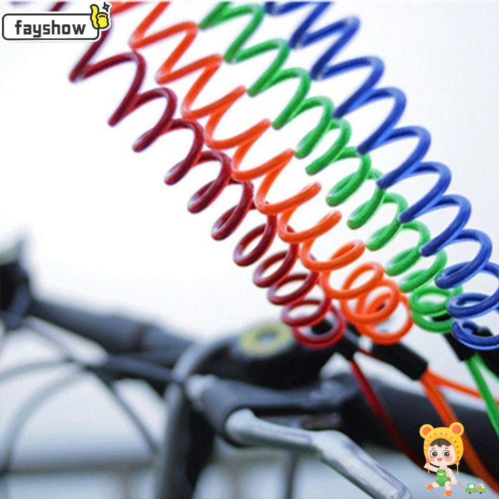 FAYSHOW 2.5 M Bold Spring Cable Anti-Roubo Lembrete De Segurança Para Motocicleta Fio Capacete