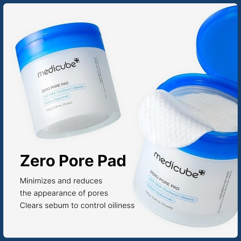 Medicube Zero pore Pad 2.0 , 70 Peças , natural Suave , toner Esfoliante De Poros Com Textura De em Oferta na Shopee