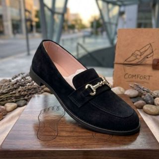 Mocassim Feminino com Enfeite Dourado Conforto e Elegância antiderrapante macio promocao em Oferta na Shopee