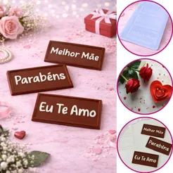 FORMA BWB TABLETE MENSAGENS SIMPLES 10615 (BWB MAES NAMORADOS) (CHOCO)