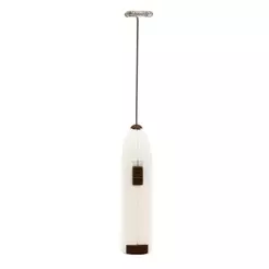 Mini Mixer Elétrico para Bebidas de Inox Plástico Branco
