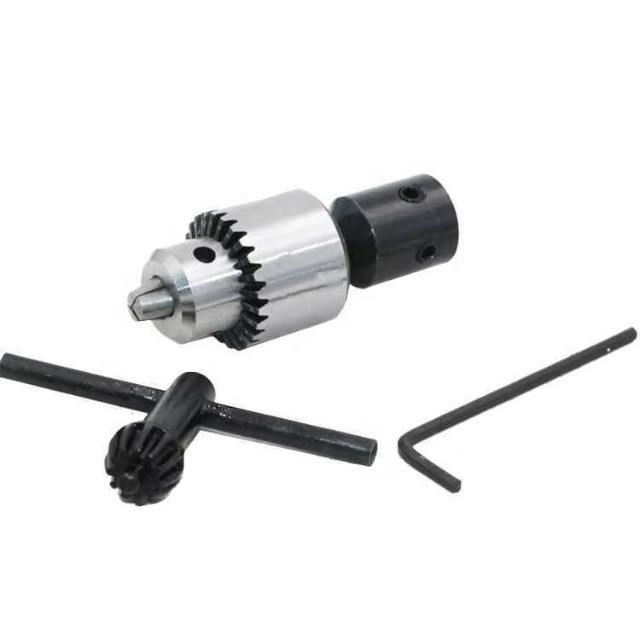 Mandril 0,3-4mm Chave Eixo 5mm + Adaptador Chave CNC NFe
