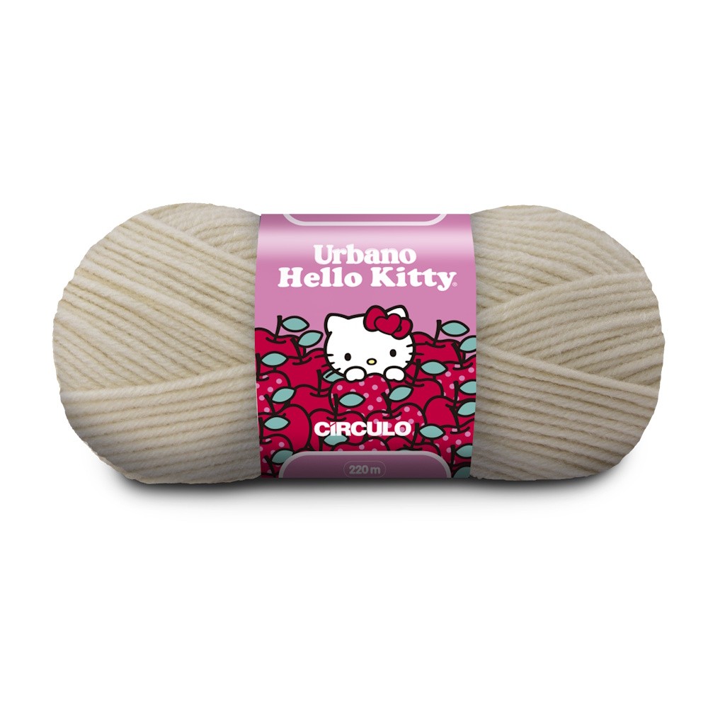 Fio/Lã Circulo URBANO HELLO KITTY 100g 220m Tex 455 80% acrilico 20% poliamida