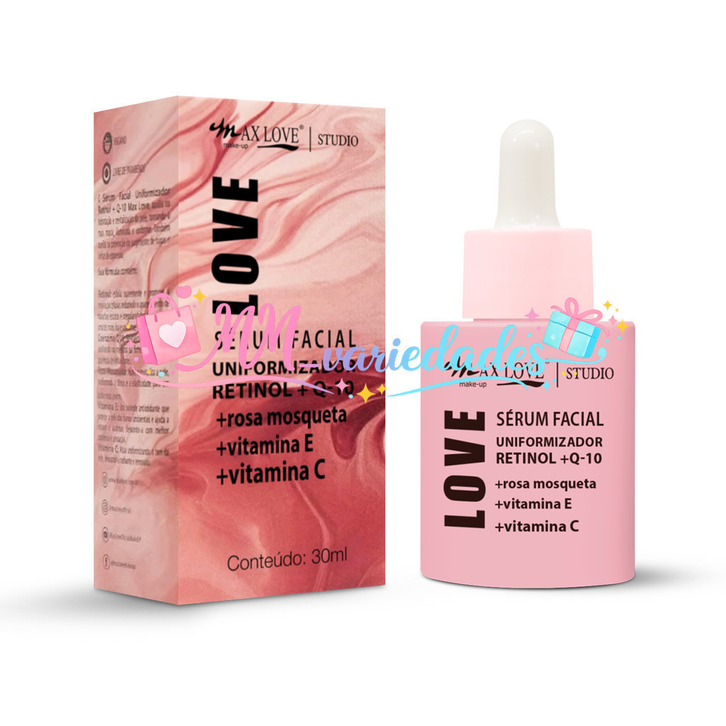 (V)✨ Sérum Facial Uniformizador Retinol + Q-10 Max Love – Antissinais, Firmeza e RenovaçãoHJ4U