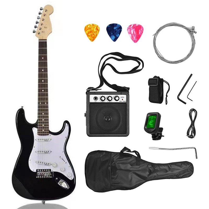Kit de guitarra elétrica com amplificador 5w e acessórios em Oferta na Shopee