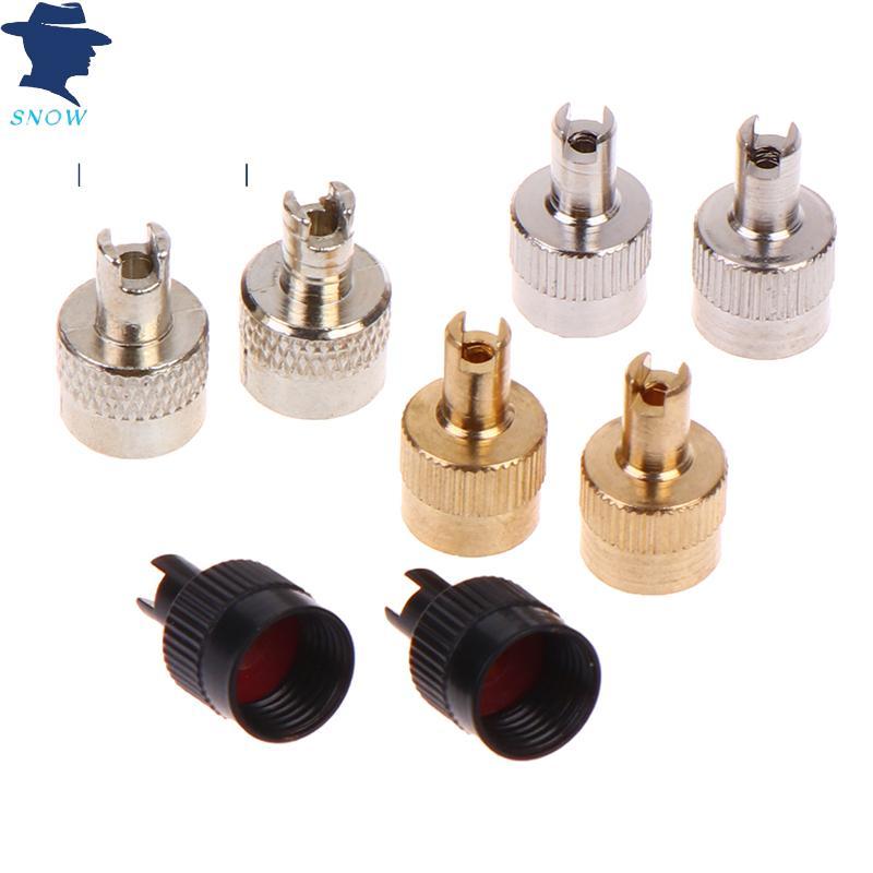 Tampa Da Haste Válvula Do Pneu , 4 Unidades , Metal , Cabeça Com Fenda , Ferramenta De Remoção De Núcleo , Tampas Roda P