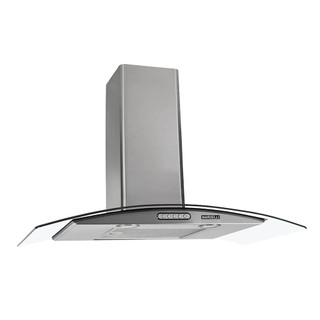 Coifa de Parede Nardelli Vidro Curvo Duto Slim 90cm Inox