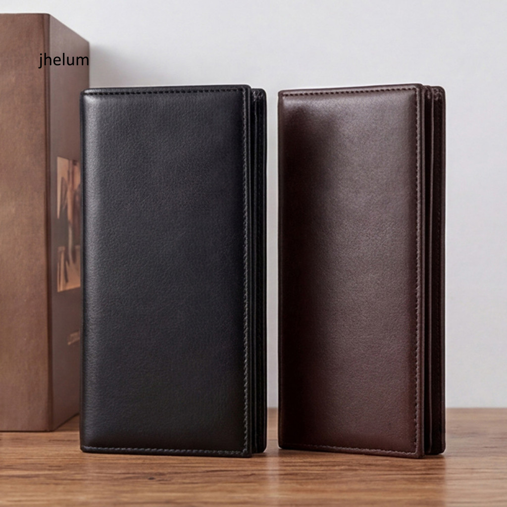 Men Wallet Cash Organizer Men's Slim Clutch Large Capacity Bifold Long with Id Window Card Holder Pocket – Perfect Gif