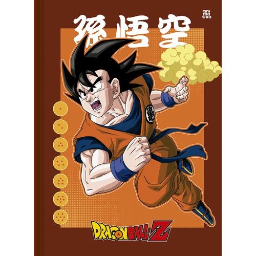 Caderno Costurado Dragon Ball Z 80 Folhas Papel Resistente Anime Estudo Escolar Faculdade