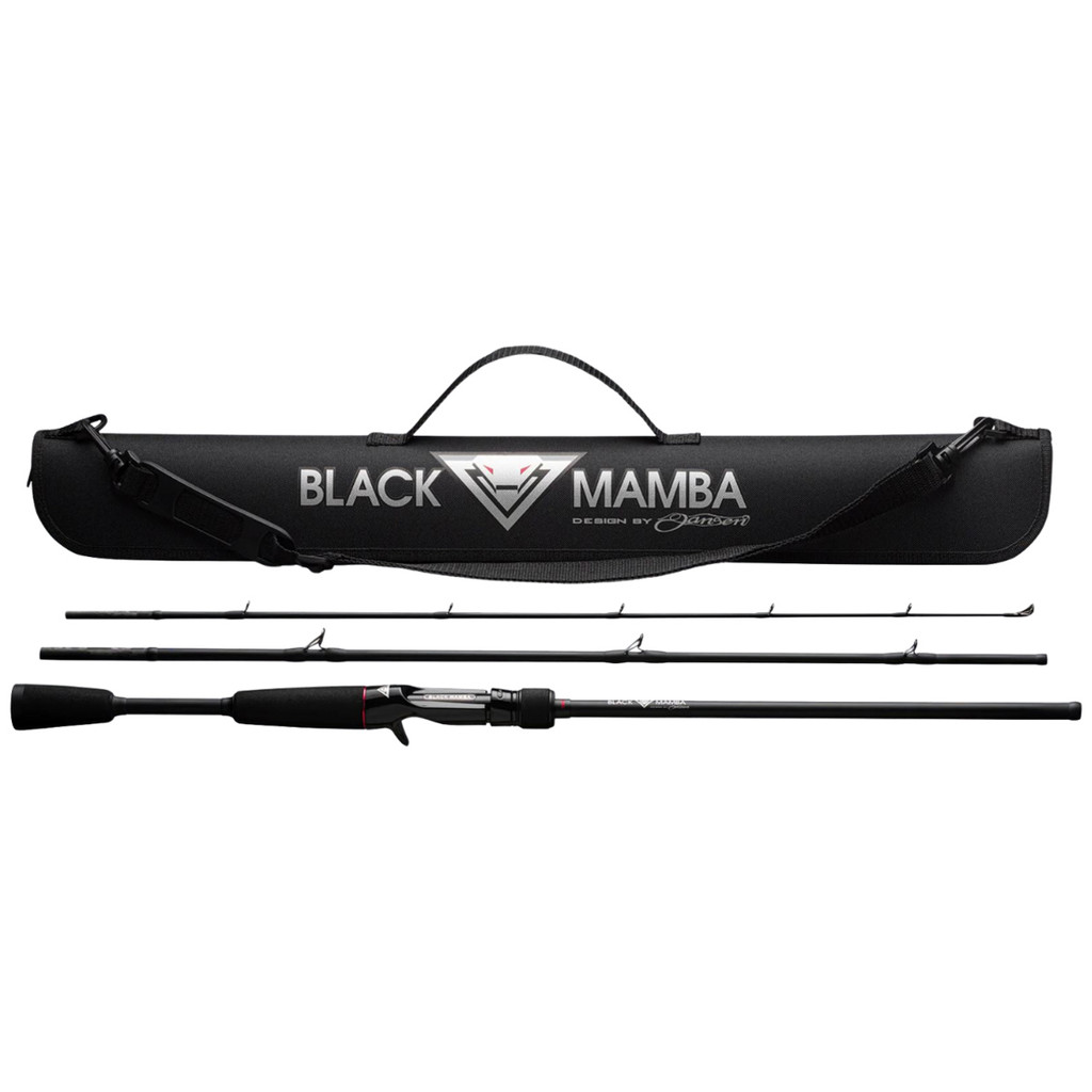 Vara Para Carretilha Redai Black Mamba Travel 6'0" (1,83m) 12-20lbs BM2S2060-3 - 3 Partes