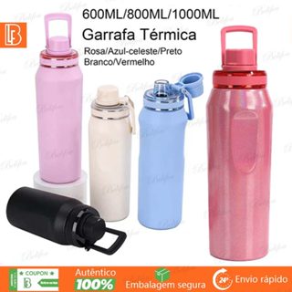 Belifou Garrafa Térmica 600ML/800ML/1000ML Portátil De Com Isolamento Duplo Adequada Para Academia em Oferta na Shopee
