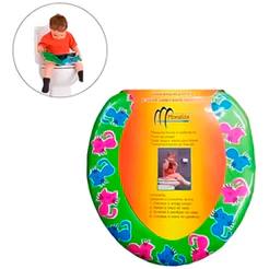 Assento Redutor Infantil Almofadado PVC para Vaso Sanitário Criança Unissex Várias Cores SORTIDOS