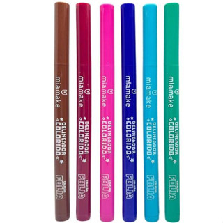 Caneta Delineador Colorido Ultra fina Folia Carnaval Mia Make em Oferta na Shopee