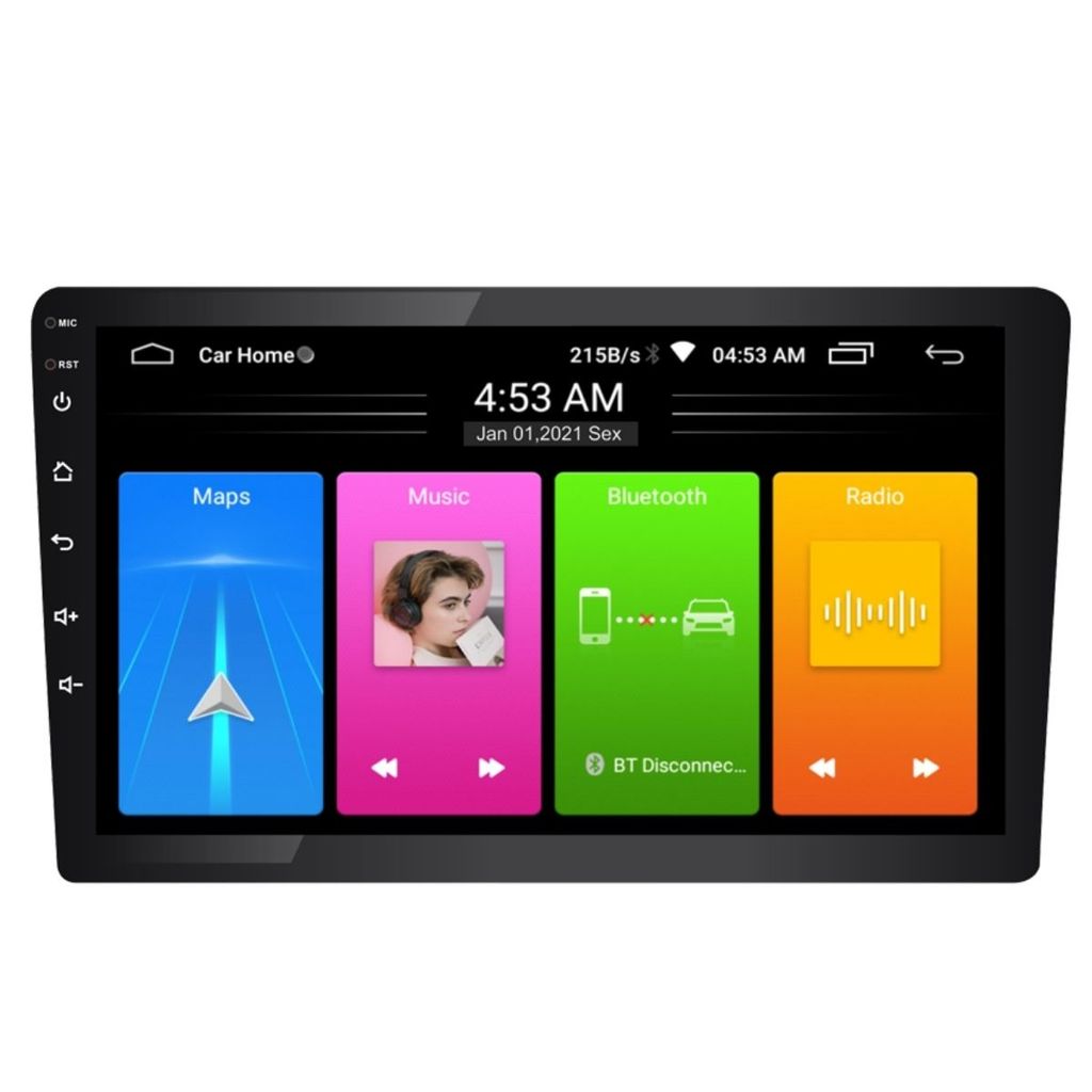 Central Multimídia 9 Pol Android 10.1 Quad Core USB/BT/WIFI/GPS/Espelhamento RS909BR MI -Roadstar