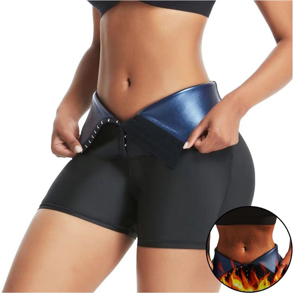 Bermuda Sauna Modeladora Feminina com Efeito Térmico para Atividades Físicas