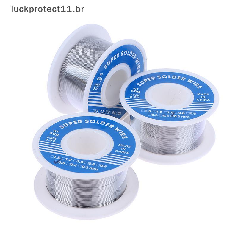 LTBR 1 Peça 0.3mm 0.4mm 0.5mm 50g Fio De Estanho De Solda Derreter Resina Bobina Rolo De-Fluxo Limpo ~