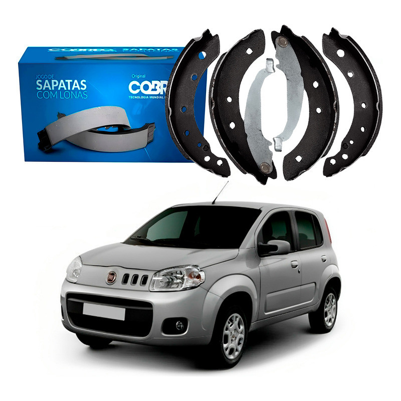 Sapata De Freio Uno 1.0 1.4 Com Abs 2010 A 2016