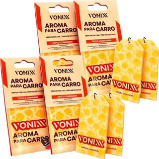 4 Aromatizantes Cheirinho Vonixx Apple and Cinnamon Automotivo em Oferta na Shopee