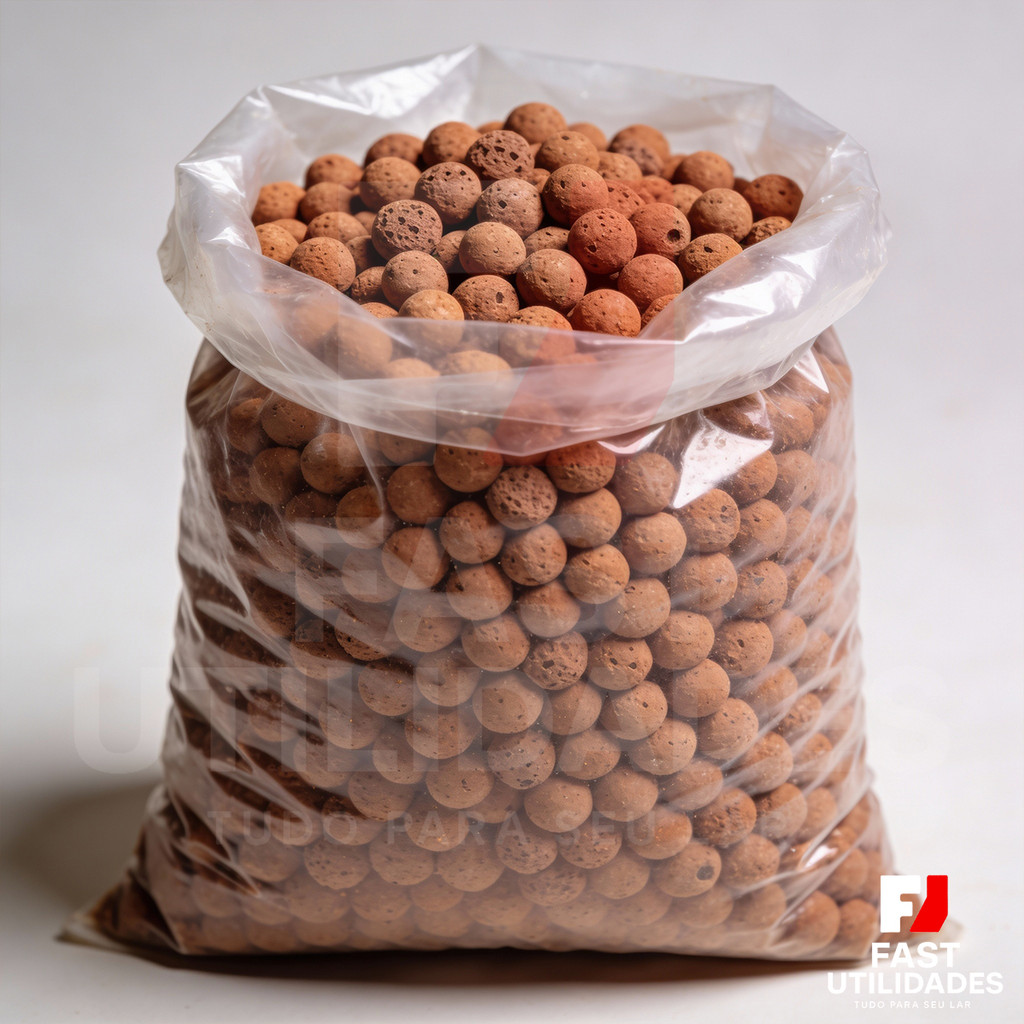 Argila Expandida 10L Jardinagem Vasos Drenagem Plantas Substrato Jardinagem Decoração Paisagismo