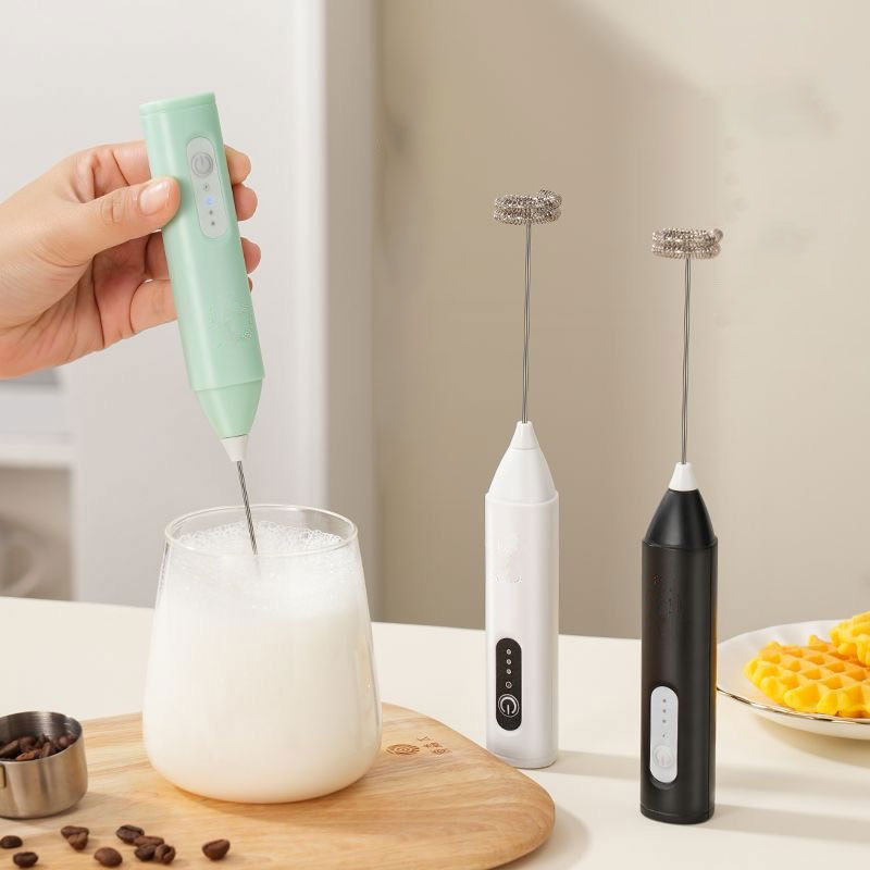 Batedor Misturador Mixer Elétrico para Bebidas Leite Café Clara de Ovo 2 em 1