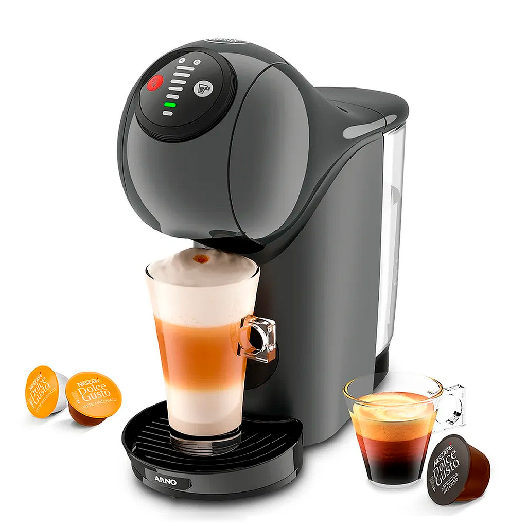Cafeteira Nescafé Dolce Gusto Arno Genio S Basic Multibebidas Elétrica Digital Automática Grafite DGS5
